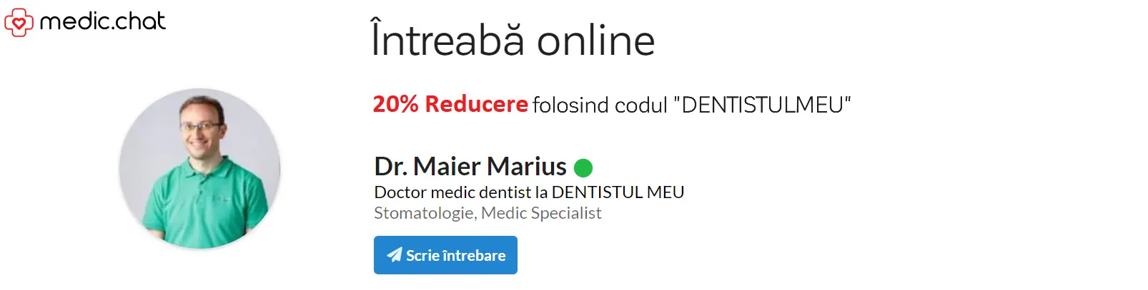 reducere dentistul meu